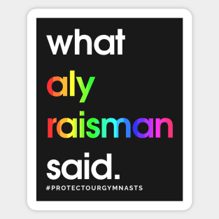 What Aly Raisman Said #ProtectOurGymnasts Sticker